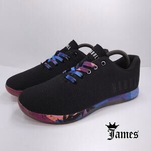 NOBULL Lace Up Athletic Sneaker Shoe Mens Size 8 Womens Size 9.5 Black